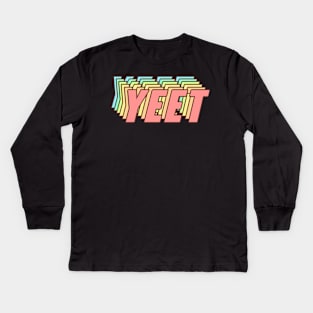 Yeet Meme Tee Kids Long Sleeve T-Shirt